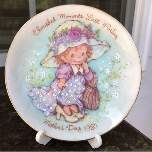 1981 Cherished Moments Avon plate